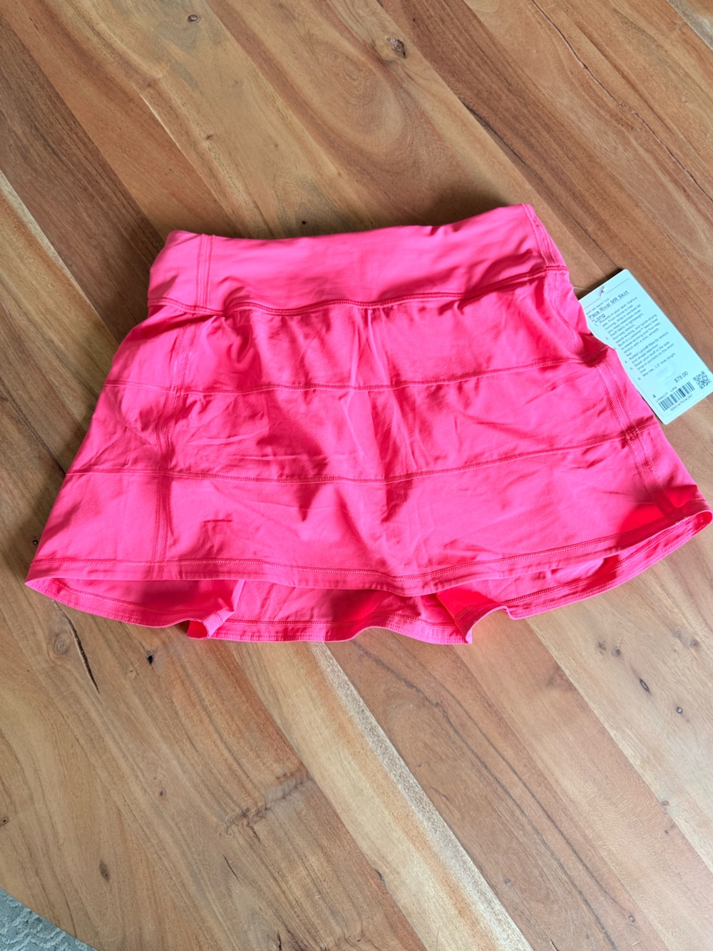 NWT Flawed lululemon athletica Lipgloss Pink Pace Rival Skirt Skort size 4